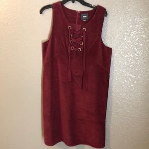 Red cord dress